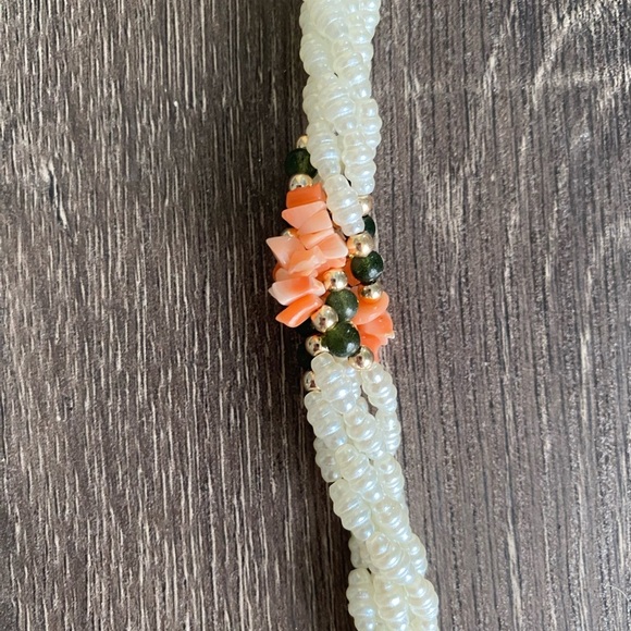 Freshwater Elegant Pearl Twisted Multi strand Necklace - Picture 9 of 12